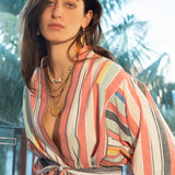 Ariane Bazaar Stripe Kimono Robe