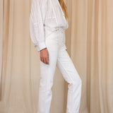 Thea White Long Sleeve Blouse
