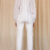 Thea White Long Sleeve Blouse