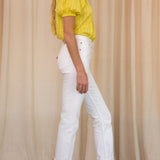 Citrus Puff Sleeve Maia Top