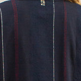 Athena Navy Boucle Stripe Tunic Dress