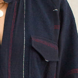 Hephaestus Navy Boucle Stripe Boilersuit